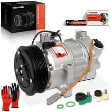 A/C Compressor with 6-Groove Pulley