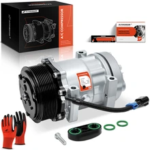 2015-2018 Freightliner Sprinter 3500 AC Compressor with Clutch with 8-Groove Pulley A-Premium APACC738