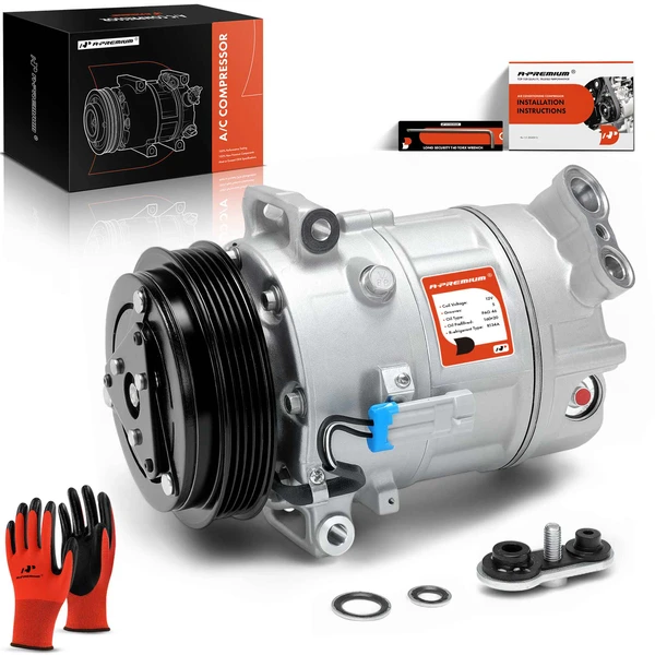 AC Compressor with Clutch with 5-Groove Pulley A-Premium APACC638
