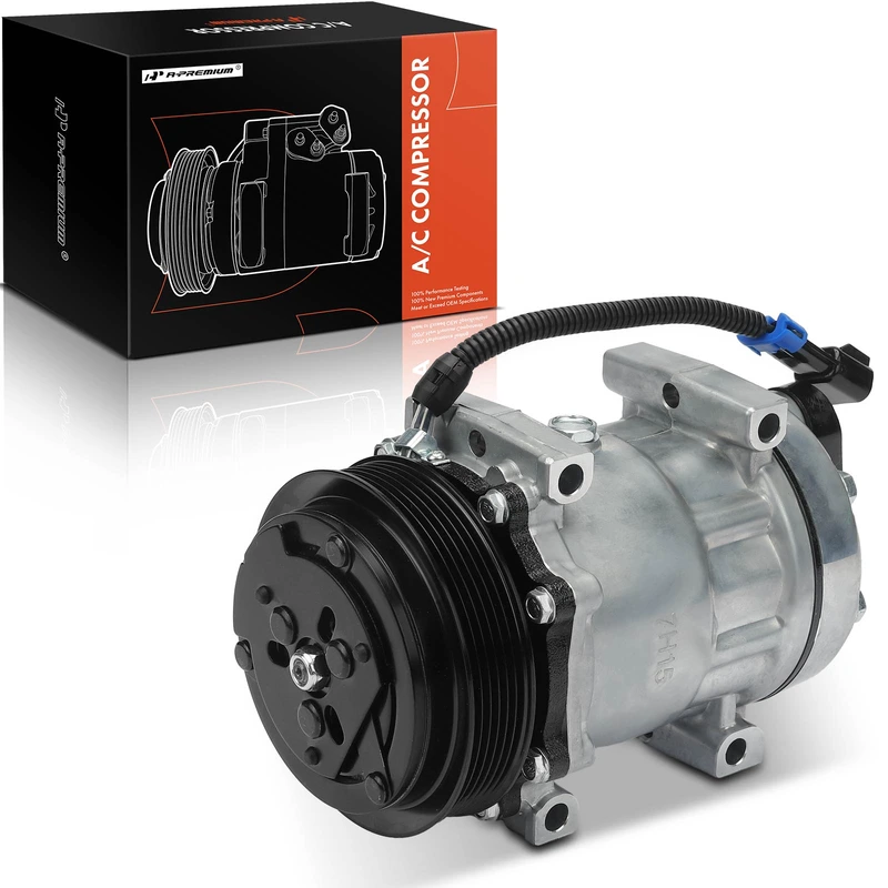 A-Premium AC compressor for 1993 Freightliner MB70 6.0L l6