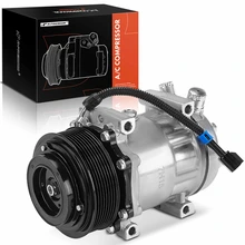 AC Compressor, With Clutch, With 8-Groove Pulley, 4.69 in. Pulley Diameter