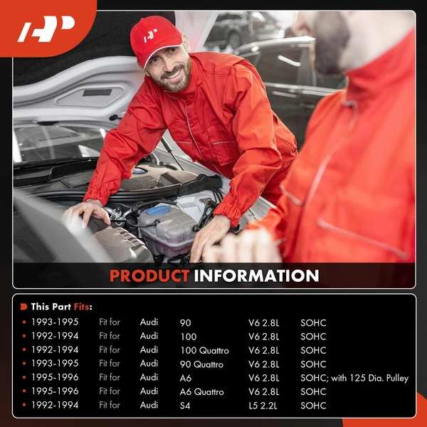 AC Compressor with Clutch with 6-Groove Pulley A-Premium APACC041