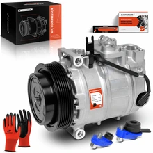2015-2018 Porsche Cayenne AC Compressor with Clutch with 6-Groove Pulley A-Premium APACC655