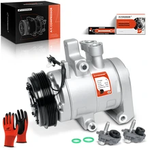 2015-2017 Ford F-150 AC Compressor with Clutch with 4-Groove Pulley A-Premium APACC222