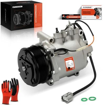 AC Compressor with Clutch & Pulley