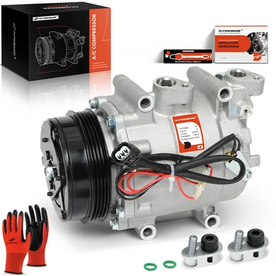 AC Compressor with Clutch & Pulley