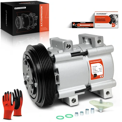 AC Compressor with 6-Groove Pulley & FS10 Style