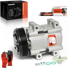 1996-2001 Ford F-100 Ranger AC Compressor with Clutch with 6-Groove Pulley A-Premium APACC056