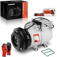 2000-2001 Kia Sephia AC Compressor with Clutch with 4-Groove Pulley A-Premium APACC403