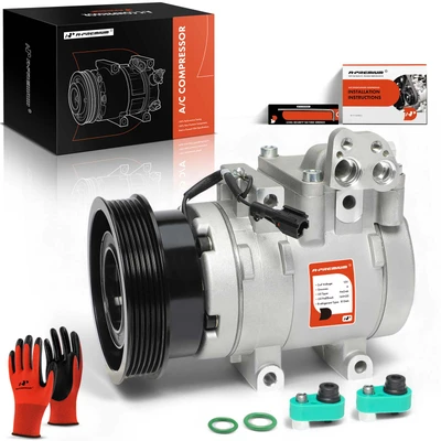 AC Compressor with Clutch & Pulley