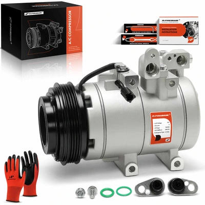 2003-2006 Kia Sorento AC Compressor with Clutch with 4-Groove Pulley A-Premium APACC375