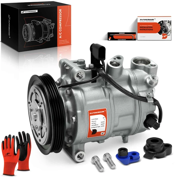2021-2023 Audi Q7 AC Compressor with Clutch with 4-Groove Pulley A-Premium APACC658