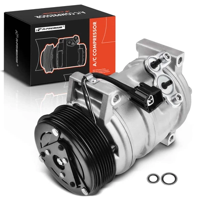 AC Compressor with 6-Groove Pulley