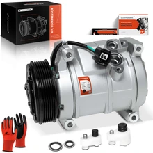 2009-2012 Chevrolet Traverse AC Compressor with Clutch with 6-Groove Pulley A-Premium APACC405