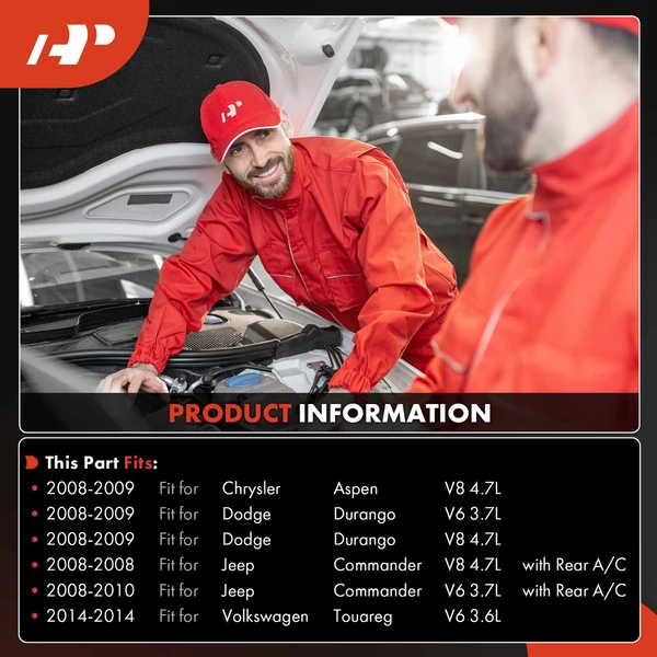 AC Compressor with Clutch with 6-Groove Pulley A-Premium APACC224