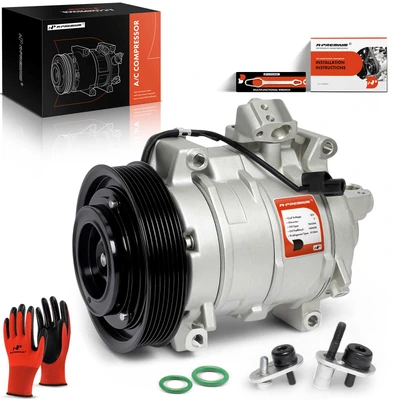 AC Compressor with Clutch & Pulley