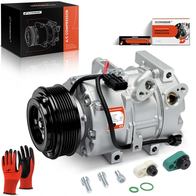 AC Compressor with 6-Groove Pulley