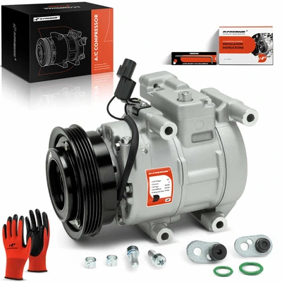AC Compressor with Clutch & Pulley