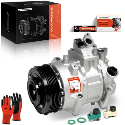 AC Compressor with Clutch & Pulley