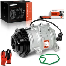1993-1995 Dodge Caravan AC Compressor with Clutch with 6-Groove Pulley A-Premium APACC202