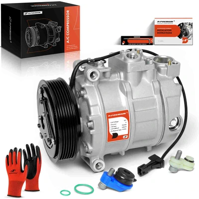 AC Compressor with Clutch & Pulley