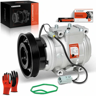 AC Compressor with Clutch & Pulley