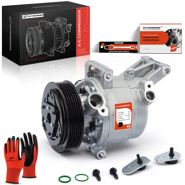 2016-2022 Mazda CX-3 AC Compressor with Clutch with 6-Groove Pulley A-Premium APACC661