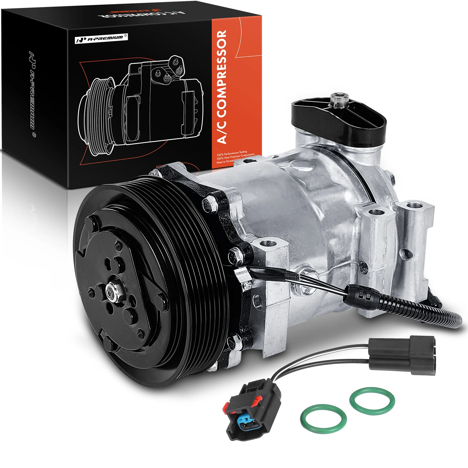 AC Compressor with Clutch & Pulley for 2000 Dodge Dakota