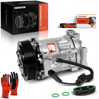 AC Compressor with Clutch & Pulley