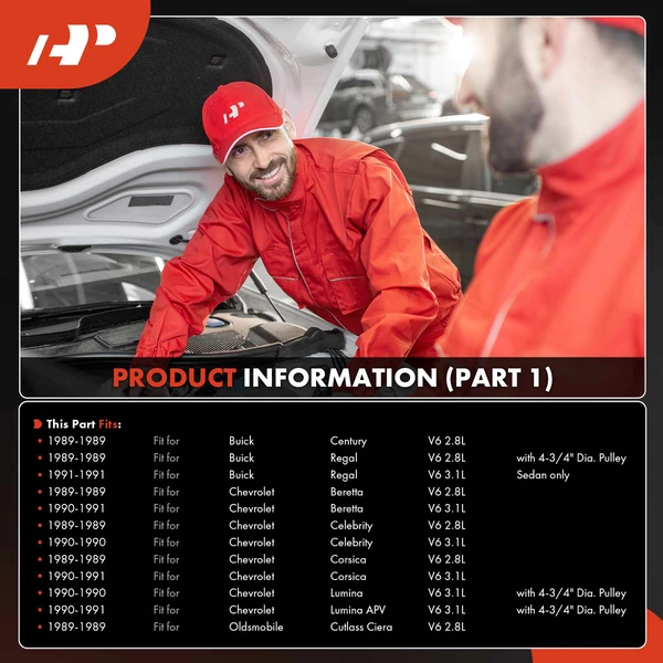 AC Compressor with Clutch with 6-Groove Pulley A-Premium APACC078