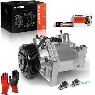 AC Compressor with 6-Groove Pulley