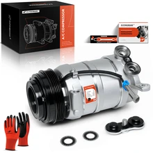 2001-2002 GMC Sierra 2500 HD AC Compressor with Clutch with 4-Groove Pulley A-Premium APACC081