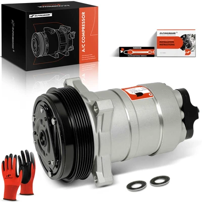 AC Compressor with Clutch & Pulley