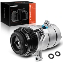 AC Compressor, With Clutch, With 6-Groove Pulley, 4.25 in. Pulley Diameter