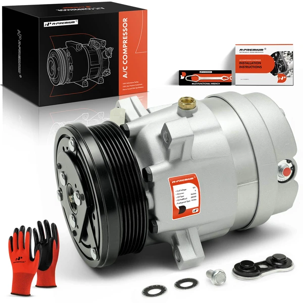 1995-2002 Pontiac Firebird AC Compressor with Clutch with 6-Groove Pulley A-Premium APACC090