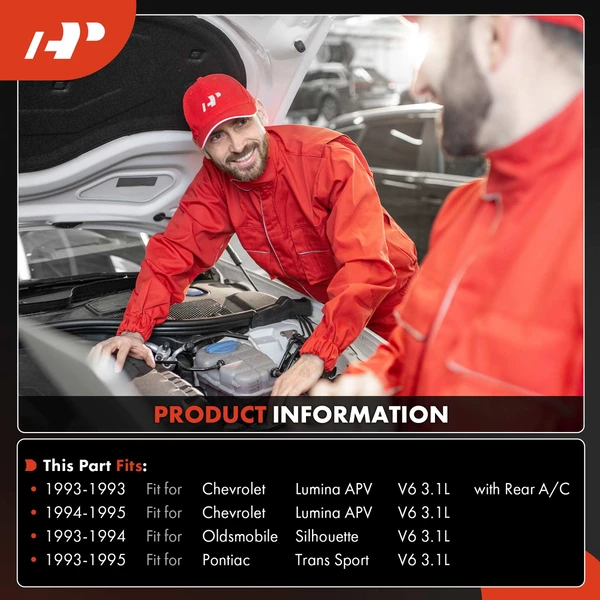 AC Compressor with Clutch with 6-Groove Pulley A-Premium APACC091