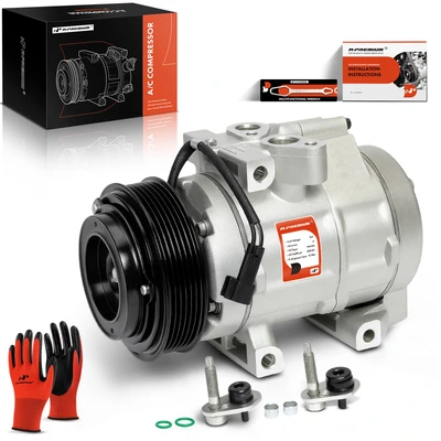 AC Compressor with Clutch & Pulley