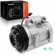 AC Compressor, With Clutch, With 6-Groove Pulley, 5.31 in. Pulley Diameter