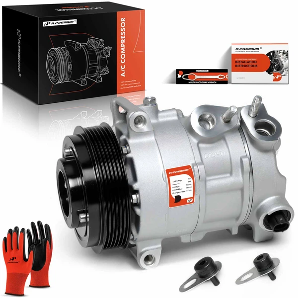 2008 Dodge Avenger AC Compressor with Clutch with 6-Groove Pulley A-Premium APACC229