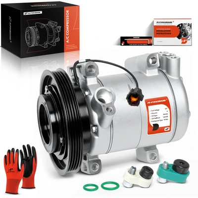 AC Compressor with Clutch & Pulley