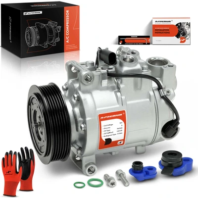 AC Compressor with Clutch & Pulley