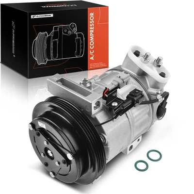 AC Compressor with Clutch & 4-Groove Pulley