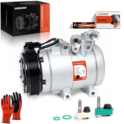 AC Compressor with Clutch & Pulley