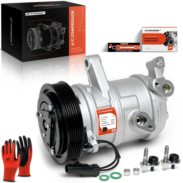 2007-2008 Dodge Nitro AC Compressor with Clutch with 6-Groove Pulley A-Premium APACC290