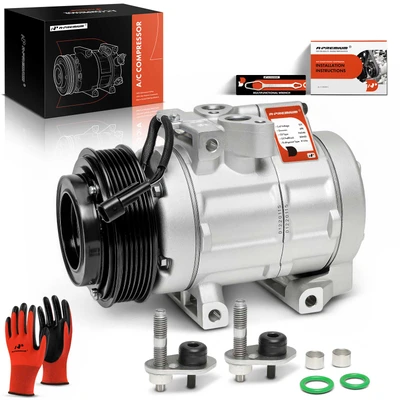2006-2010 Mercury Mountaineer AC Compressor with Clutch with 6-Groove Pulley A-Premium APACC231