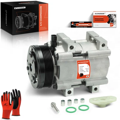 AC Compressor with Clutch & Pulley