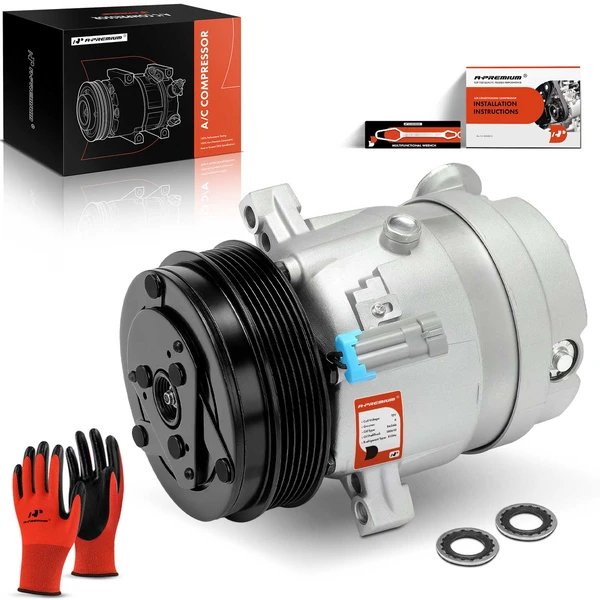 1999-2002 Daewoo Leganza AC Compressor with Clutch with 6-Groove Pulley A-Premium APACC111