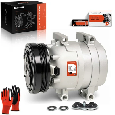 2017-2019 Chevrolet Cruze AC Compressor with Clutch with 4-Groove Pulley A-Premium APACC112