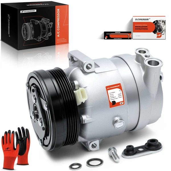 2009 Pontiac G3 Wave AC Compressor with Clutch with 5-Groove Pulley A-Premium APACC117