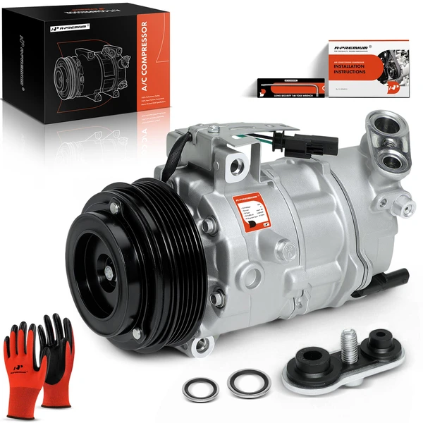 2014-2019 Cadillac CTS AC Compressor with Clutch with 5-Groove Pulley A-Premium APACC118